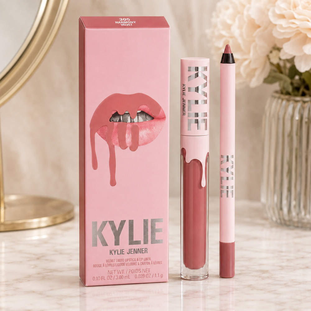 Kylie Cosmetics 305 Harmony Velvet Lip Kit Lipstick Liner New/NIB